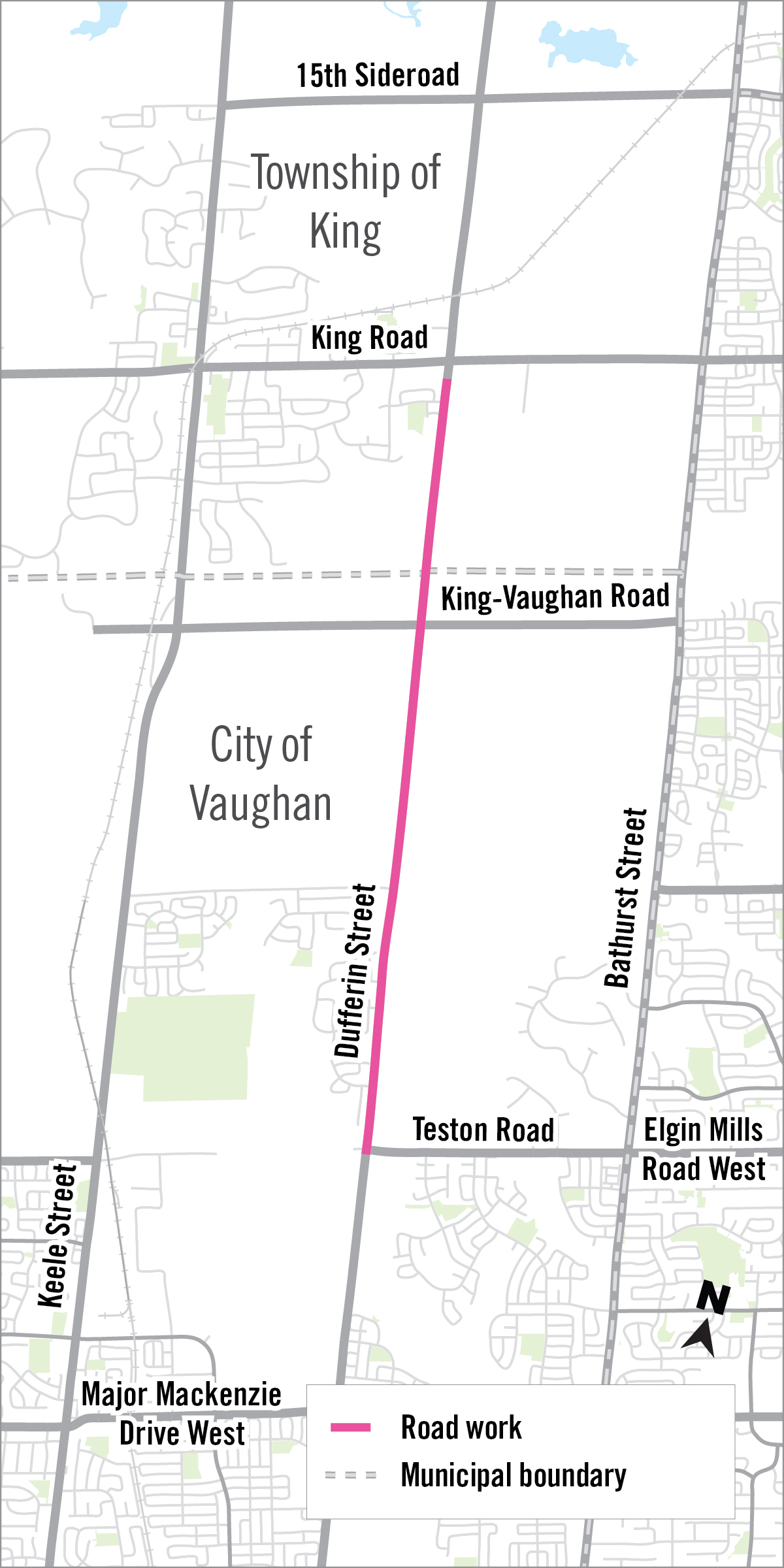 Construction Starting on Dufferin Street | York Region