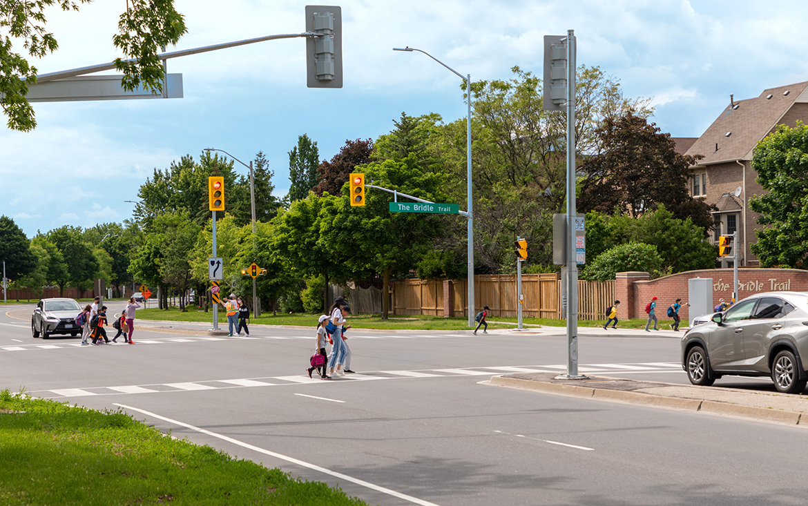 New Intersection Safety Improvements At Kennedy Road And The Bridle ...